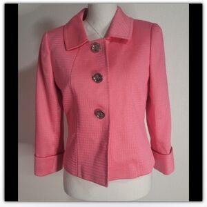 Tahari Authur S Levine tweed style jacket size 4
